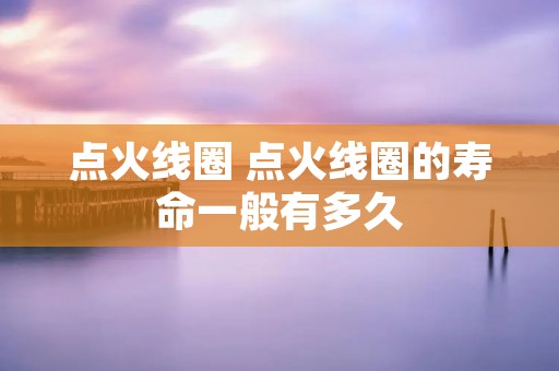 点火线圈 点火线圈的寿命一般有多久