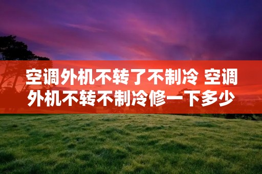 空调外机不转了不制冷 空调外机不转不制冷修一下多少钱 空调外机不转了不制冷 空调外机不转不制冷修一下多少钱