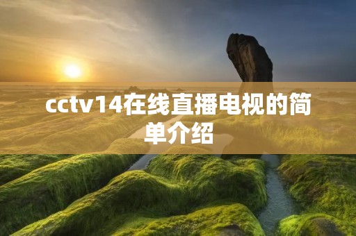 cctv14在线直播电视的简单介绍 cctv14在线直播电视的简单介绍