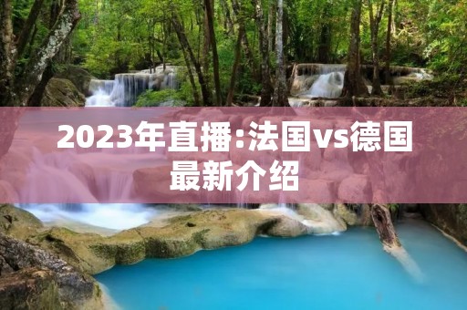 2023年直播:法国vs德国最新介绍