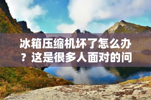 冰箱压缩机坏了怎么办?这是很多人面对的问题。冰箱压缩机是冰箱的核心部件,它的作用是将制冷剂压缩成高温高压气体,然后通过冷凝器散热,变成低温低压液体,从而实现制冷作用。如果冰箱压缩机坏了,就会导致冰箱不能正常制冷,食物和饮料变质,影响生活质量。那么,当冰箱压缩机坏了怎么办呢? 冰箱压缩机坏了怎么办?这是很多人面对的问题。冰箱压缩机是冰箱的核心部件,它的作用是将制冷剂压缩成高温高压气体,然后通过冷凝器散热,变成低温低压液体,从而实现制冷作用。如果冰箱压缩机坏了,就会导致冰箱不能正常制冷,食物和饮料变质,影响生活质量。那么,当冰箱压缩机坏了怎么办呢?
