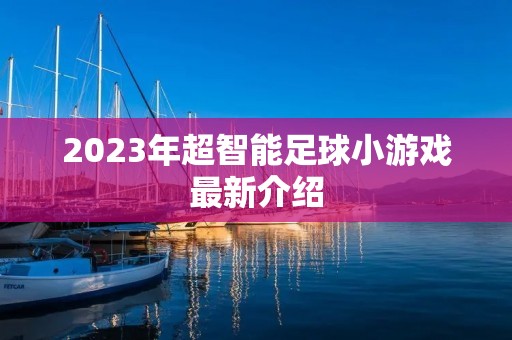 2023年超智能足球小游戏最新介绍 2023年超智能足球小游戏最新介绍