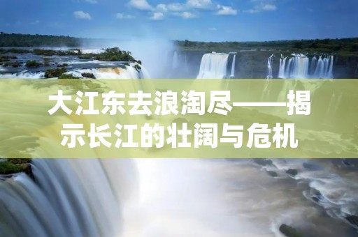 大江东去浪淘尽——揭示长江的壮阔与危机