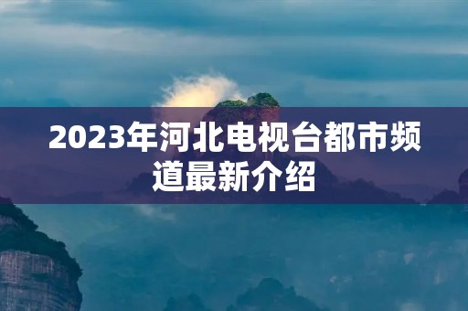 2023年河北电视台都市频道最新介绍
