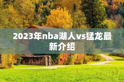 2023年nba湖人vs猛龙最新介绍 2023年nba湖人vs猛龙最新介绍