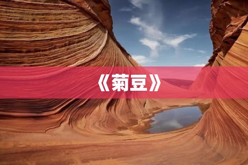《菊豆》:青春与成长的交错 《菊豆》:青春与成长的交错