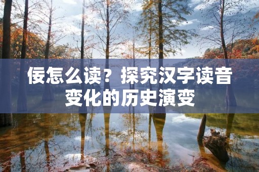 佞怎么读？探究汉字读音变化的历史演变