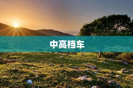 中高档车：品质与豪华的完美结合