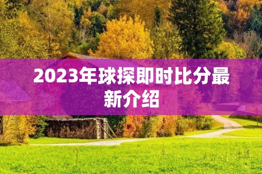 2023年球探即时比分最新介绍