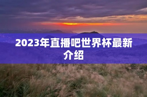 2023年直播吧世界杯最新介绍 2023年直播吧世界杯最新介绍
