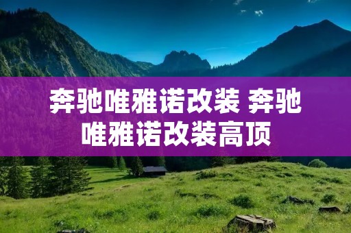 奔驰唯雅诺改装 奔驰唯雅诺改装高顶 奔驰唯雅诺改装 奔驰唯雅诺改装高顶