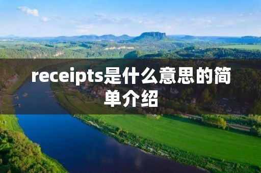 receipts是什么意思的简单介绍