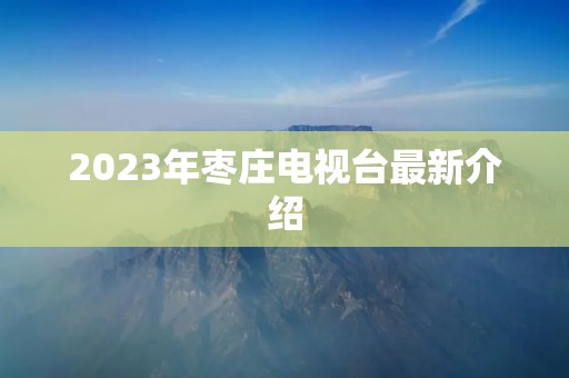 2023年枣庄电视台最新介绍