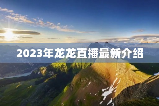 2023年龙龙直播最新介绍