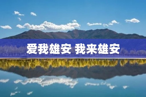 爱我雄安 我来雄安