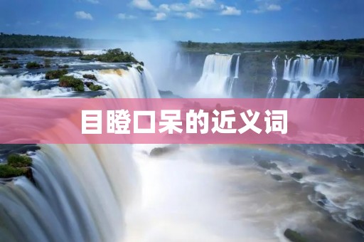 目瞪口呆的近义词:惊呆、惊恐、惊诧、惊讶、震惊、惊愕、惊奇