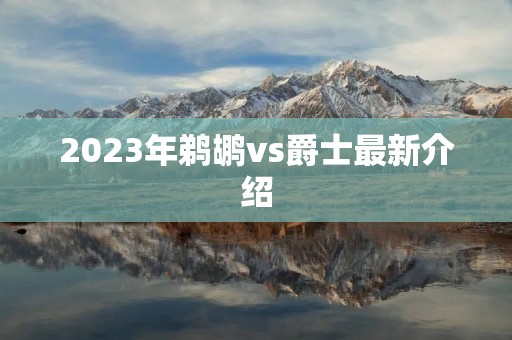2023年鹈鹕vs爵士最新介绍