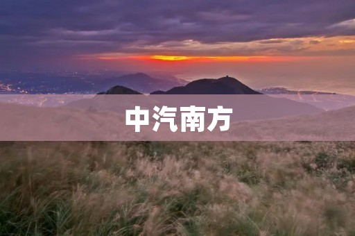 中汽南方:打造中国汽车制造业的领航者 中汽南方:打造中国汽车制造业的领航者