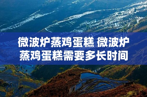 微波炉蒸鸡蛋糕 微波炉蒸鸡蛋糕需要多长时间