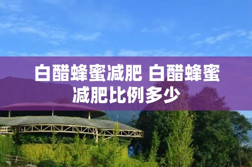 白醋蜂蜜减肥 白醋蜂蜜减肥比例多少