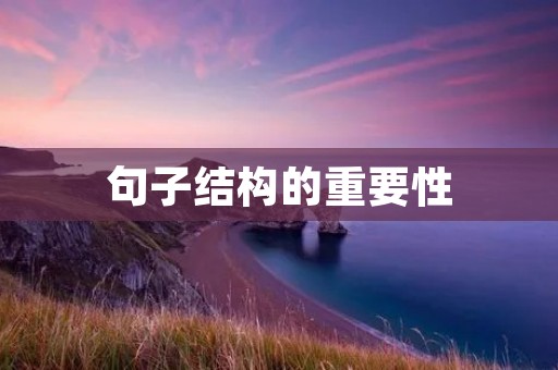 句子结构的重要性 句子结构的重要性