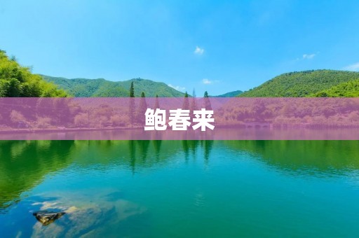 鲍春来:中国最著名的企业家之一 鲍春来:中国最著名的企业家之一