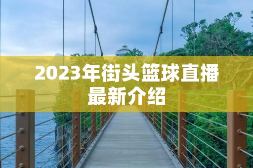 2023年街头篮球直播最新介绍