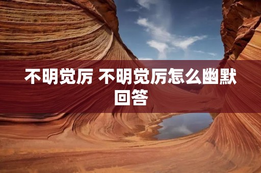 不明觉厉 不明觉厉怎么幽默回答