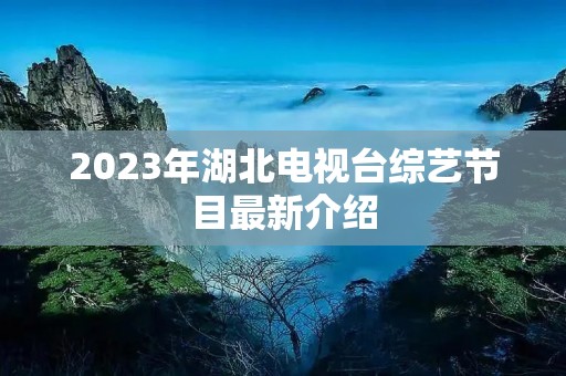 2023年湖北电视台综艺节目最新介绍 2023年湖北电视台综艺节目最新介绍