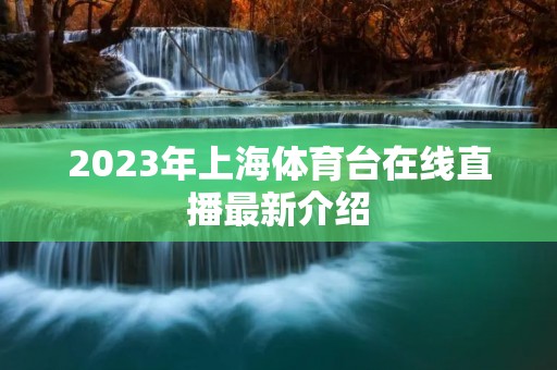 2023年上海体育台在线直播最新介绍