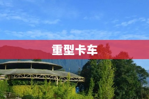 重型卡车：承载着货物和经济发展的重要力量