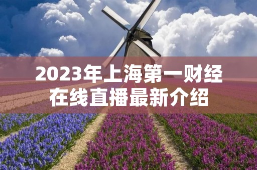 2023年上海第一财经在线直播最新介绍