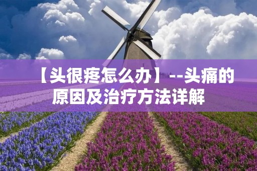 【头很疼怎么办】--头痛的原因及治疗方法详解