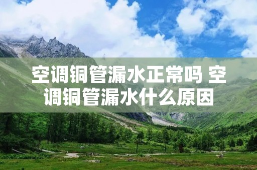 空调铜管漏水正常吗 空调铜管漏水什么原因