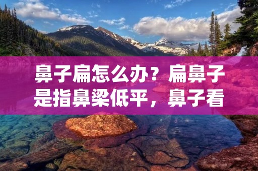 鼻子扁怎么办?扁鼻子是指鼻梁低平,鼻子看起来比较扁平的一种面容特征。这种面容特征并不是每个人都喜欢的,因此一些人会想尝试一些方法来改善这种情况。那么,鼻子扁怎么办呢?下面就为大家详细讲解一些改善扁鼻子的方法。 鼻子扁怎么办?扁鼻子是指鼻梁低平,鼻子看起来比较扁平的一种面容特征。这种面容特征并不是每个人都喜欢的,因此一些人会想尝试一些方法来改善这种情况。那么,鼻子扁怎么办呢?下面就为大家详细讲解一些改善扁鼻子的方法。