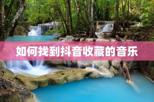 如何找到抖音收藏的音乐