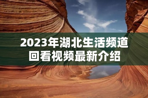 2023年湖北生活频道回看视频最新介绍