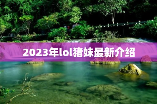 2023年lol猪妹最新介绍