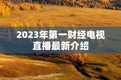 2023年第一财经电视直播最新介绍