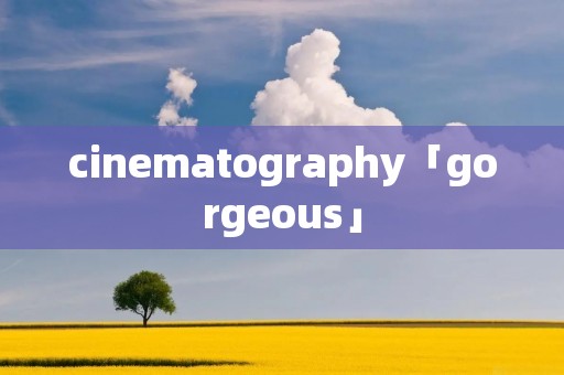 cinematography「gorgeous」 cinematography「gorgeous」