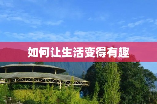 如何让生活变得有趣:乏味的反义词