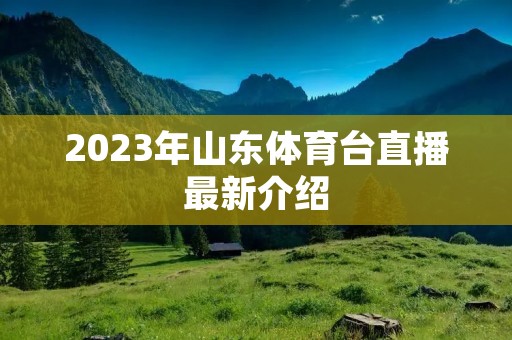 2023年山东体育台直播最新介绍 2023年山东体育台直播最新介绍