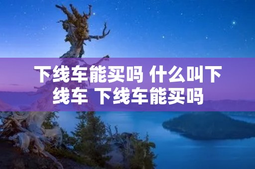 下线车能买吗 什么叫下线车 下线车能买吗 下线车能买吗 什么叫下线车 下线车能买吗