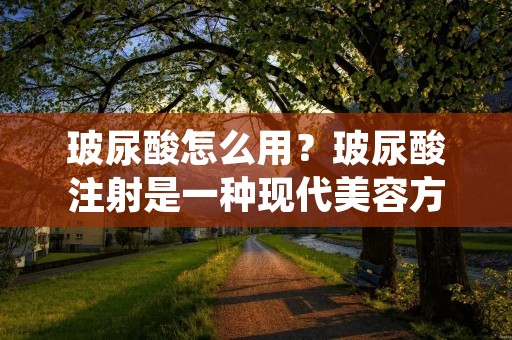 玻尿酸怎么用？玻尿酸注射是一种现代美容方法，它可以帮助人们消除面部皱纹、淡化疤痕、改善面部轮廓等。但是，很多人对于玻尿酸的使用方法还不是很了解，下面我们就来详细介绍一下。