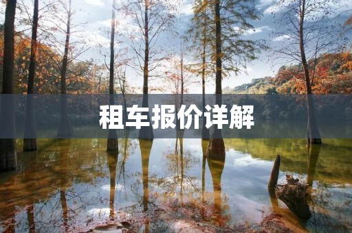 租车报价详解:如何选择最优惠的租车方案 租车报价详解:如何选择最优惠的租车方案