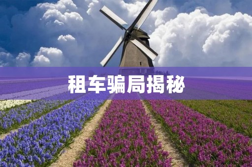 租车骗局揭秘:如何避免被骗 租车骗局揭秘:如何避免被骗