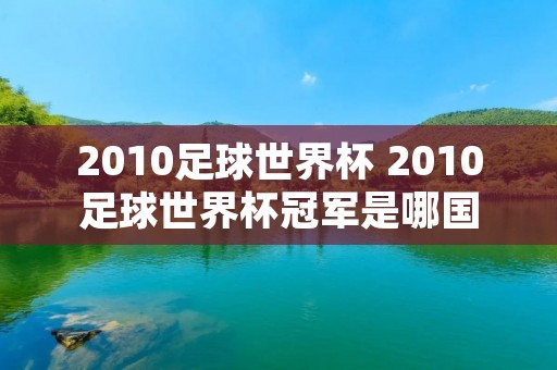 2010足球世界杯 2010足球世界杯冠军是哪国