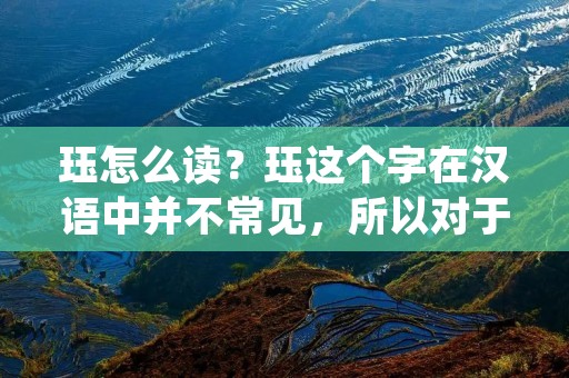 珏怎么读？珏这个字在汉语中并不常见，所以对于很多人来说，读音并不是很清楚。那么，珏到底应该怎么读呢？接下来，我们就来一起探讨一下这个问题。