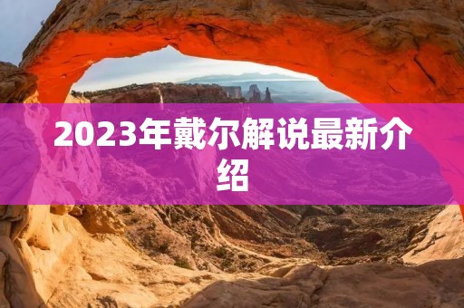 2023年戴尔解说最新介绍