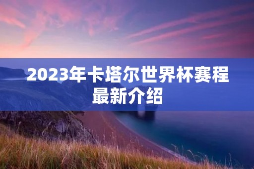 2023年卡塔尔世界杯赛程最新介绍 2023年卡塔尔世界杯赛程最新介绍